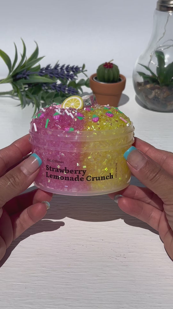 Strawberry Lemonade Crunch Slime