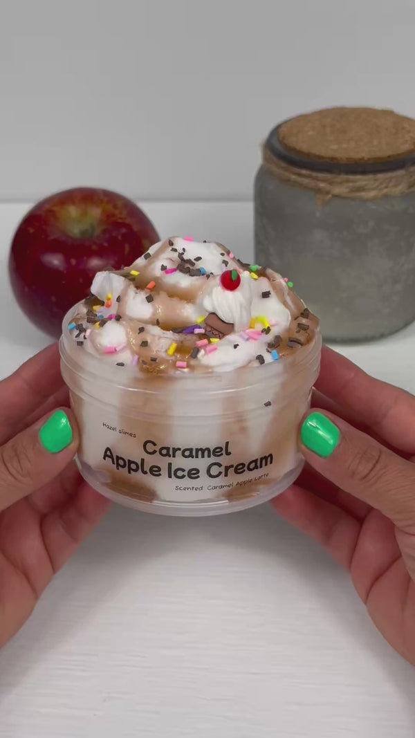 Caramel Apple Ice Cream Slime
