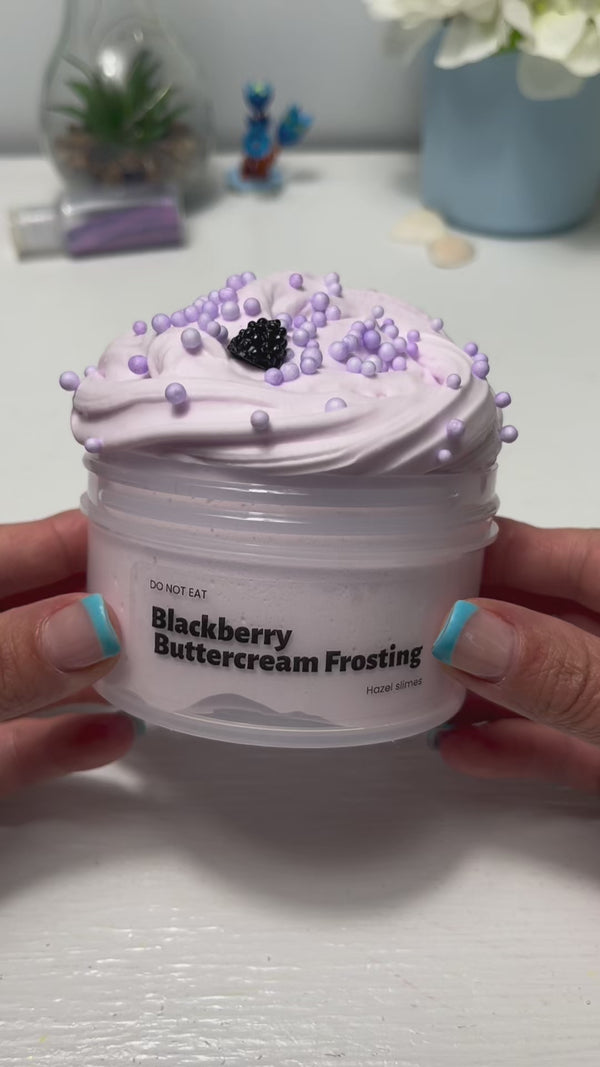 Blackberry Buttercream Frosting Slime